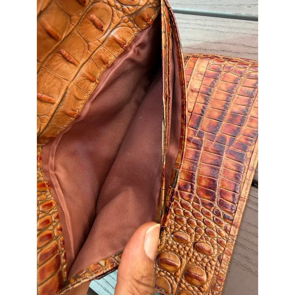 Brahmin Cordelia Pecan Melbourne Wallet With Brahmin Pen
